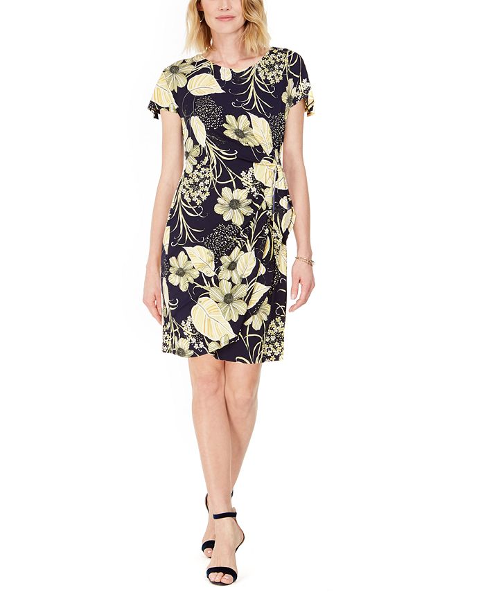 Robbie Bee Petite FloralPrint Sarong Dress Macy's
