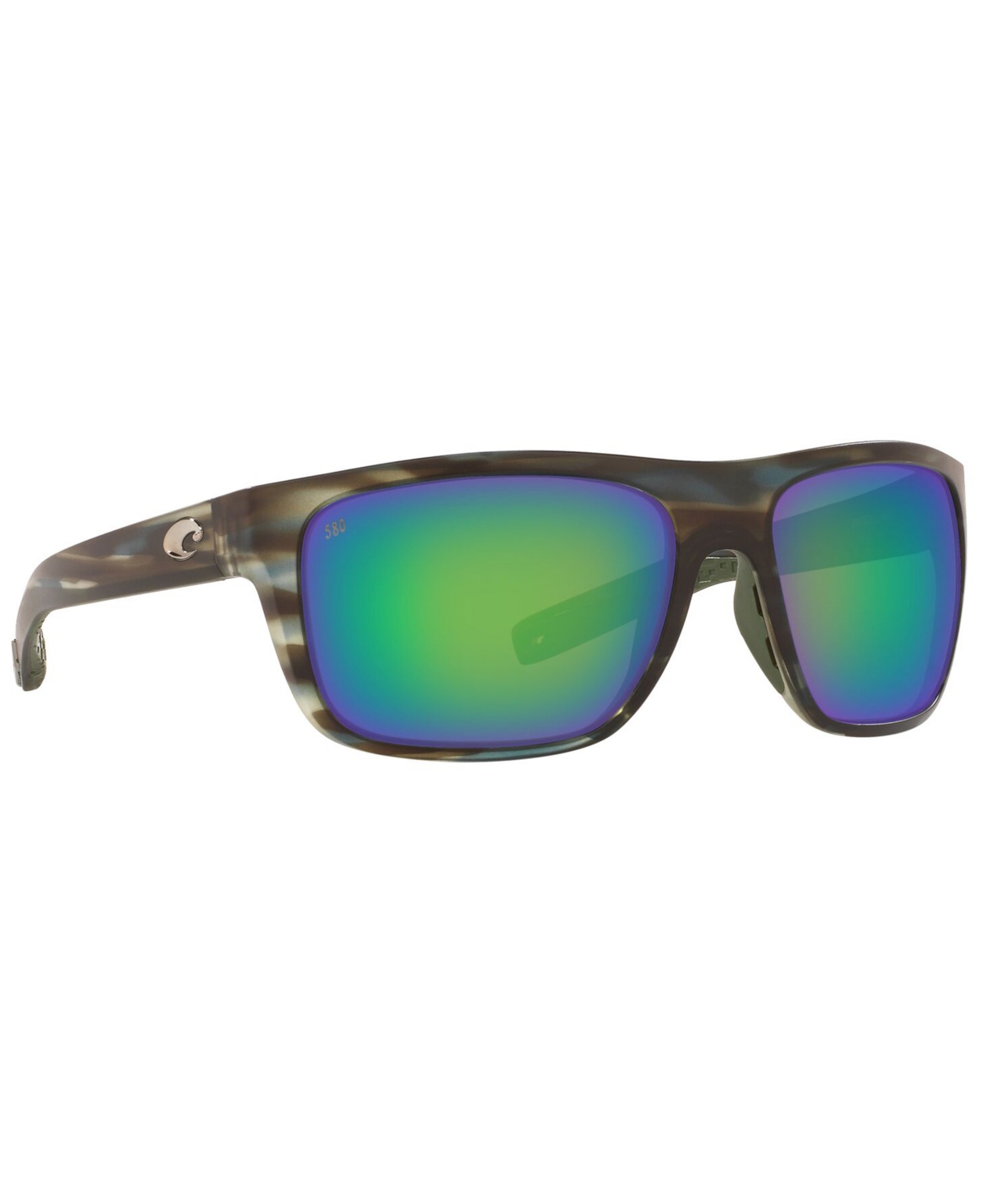 Costa Del Mar Men's Broadbill Polarized Sunglasses In 253 Matte Reef,green Mirror 580g