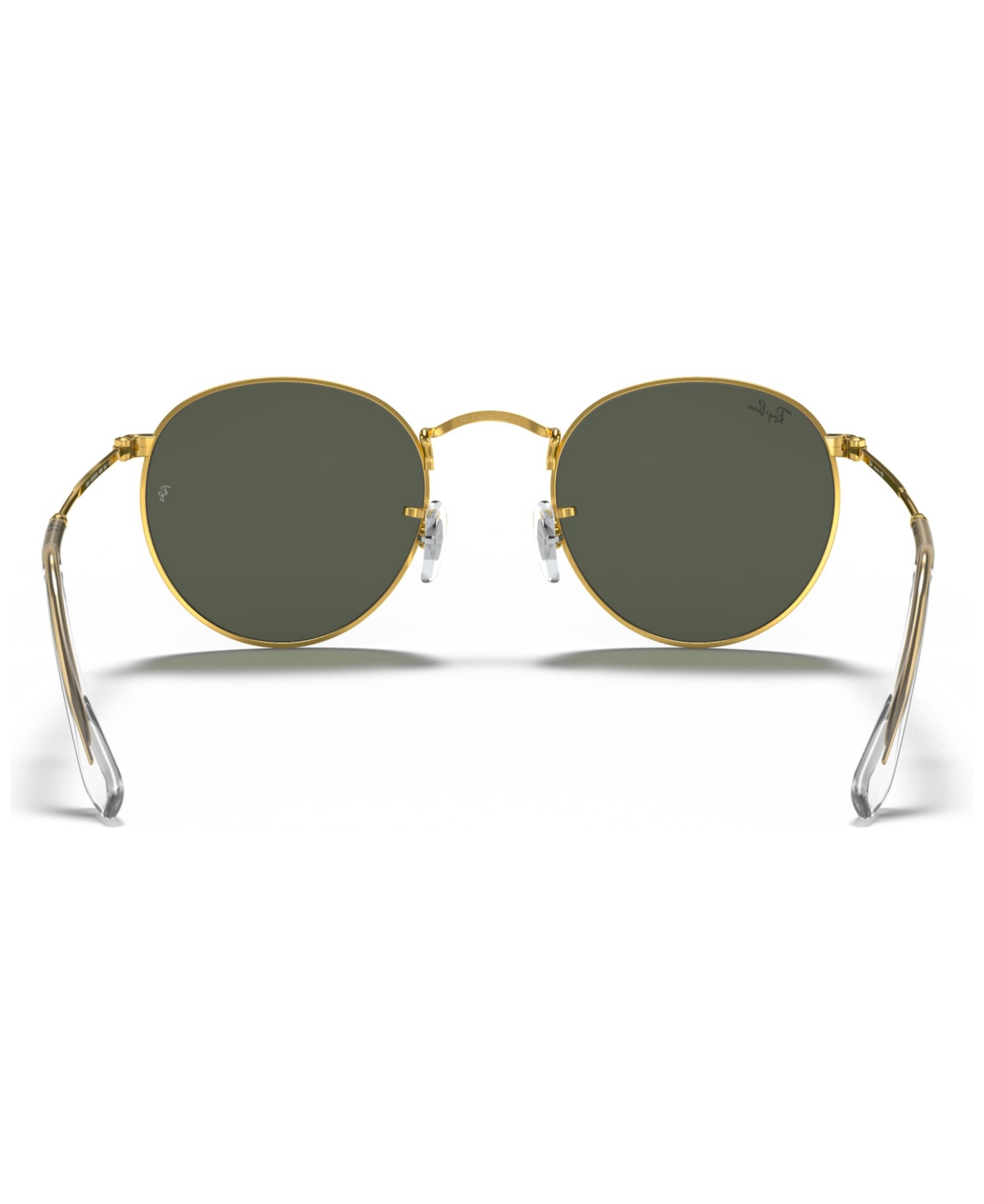 Ray Ban Round Sunglasses In Legend Gold,green
