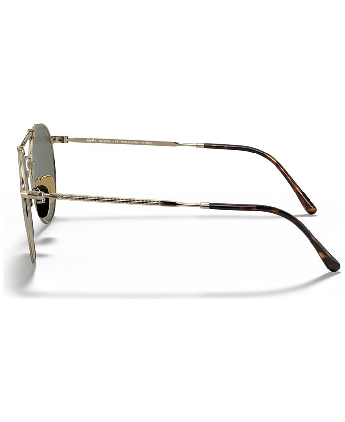 Ray-Ban Unisex Titanium Polarized Sunglasses, RB8147M - Macy's