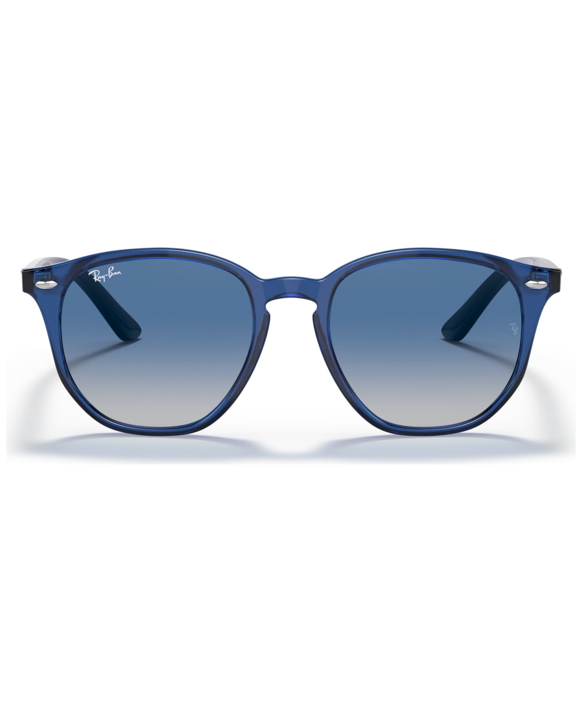 Ray-ban Jr Kids' . Blu Lit Sunglasses, Rj9070 (ages 7-10) In Transparent Blue,grey Gradient Dark Blue