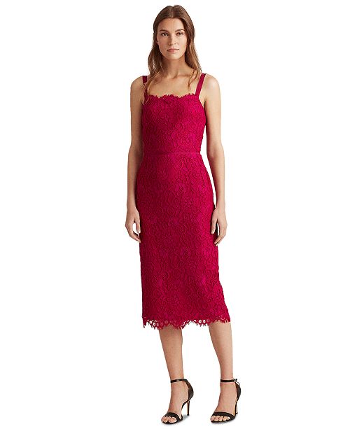 Lauren Ralph Lauren Floral Lace Cocktail Dress Reviews Dresses