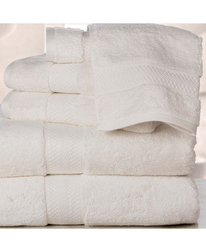 Addy Home Fashions Double Stitched Hem Plush Towel Set - 6 Piece - Macy's