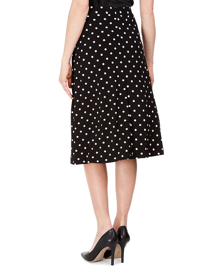 Kasper Polka Dot Midi Skirt & Reviews - Skirts - Women - Macy's