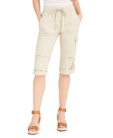 Cropped Drawstring Pants