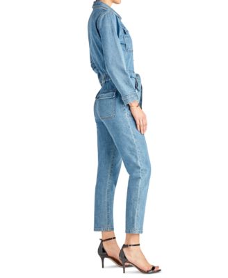 sam edelman denim jumpsuit