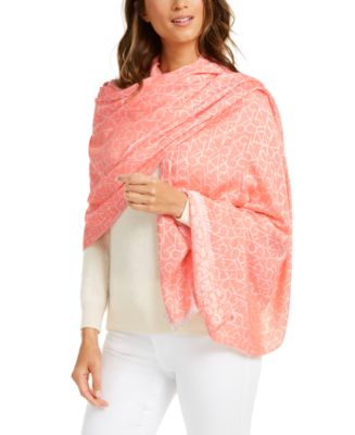 Calvin Klein Monogram CK Logo-Print Pashmina & Reviews - Handbags