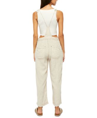free people linen overalls