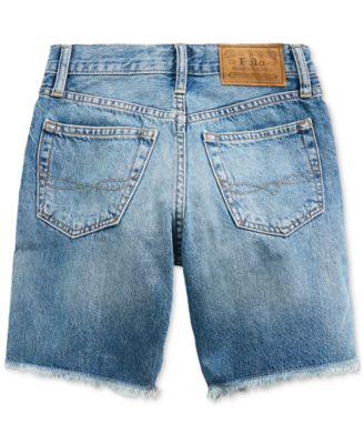 polo denim shorts