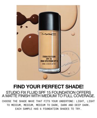MAC - Find Your Shade! Free  Studio Fix Sampler with any Beauty purchase