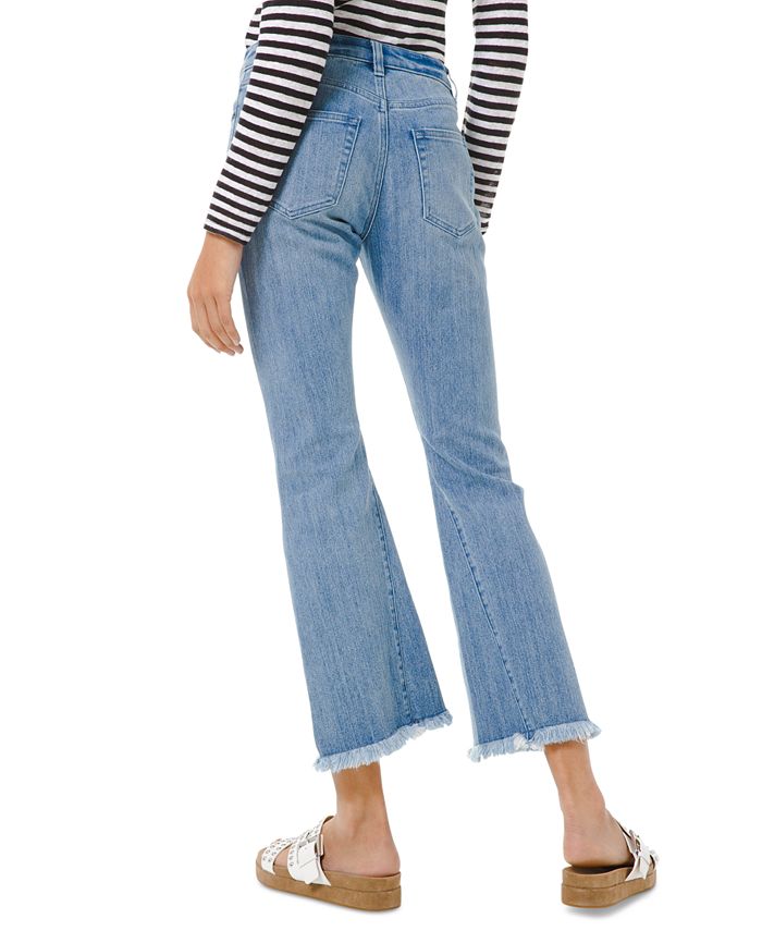 Michael Kors Frayed-Hem Flare-Leg Jeans & Reviews - Jeans - Women - Macy's