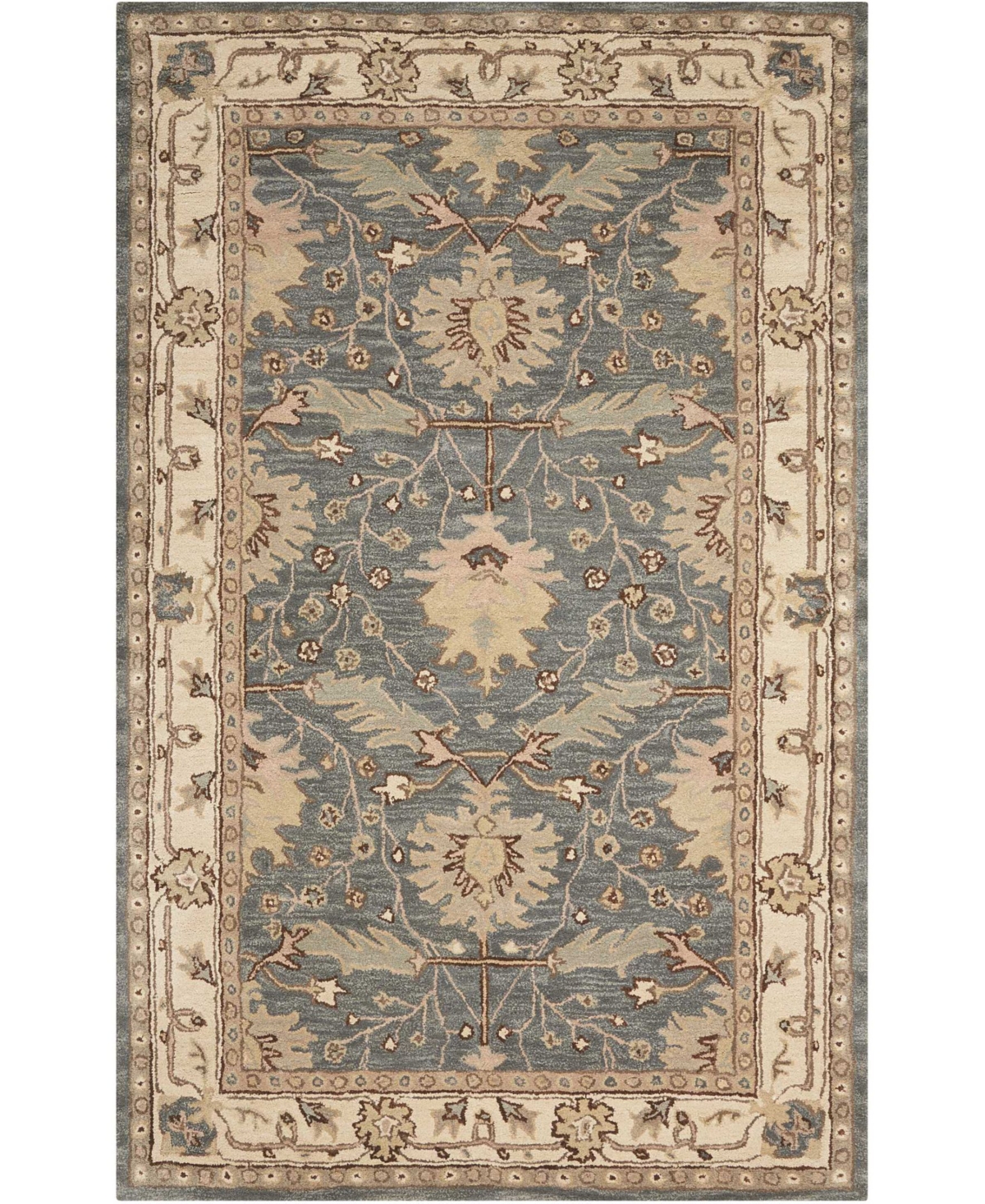 Long Street Looms India House IH75 Blue 5' x 8' Area Rug - Blue