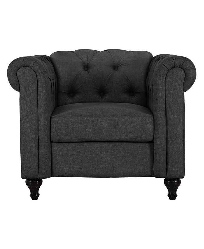 Us Pride Furniture Jemima Chesterfield Chair - Macy's