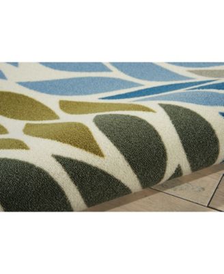 Backyard BAC094 Multi 4'4" x 6'3" Outdoor Area Rug