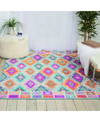 Zeal ZEA02 Multi 5'3" x 7'3" Area Rug