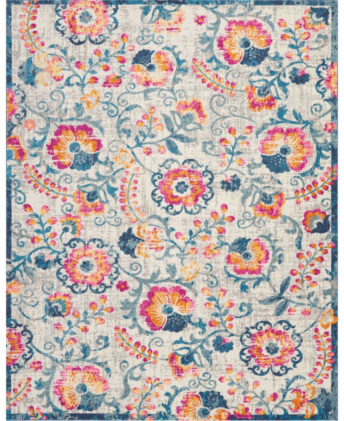 Long Street Looms Zeal ZEA19 Ivory 8' x 10' Area Rug - Ivory