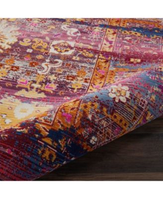 Era Tabriz ERA03 Red, Multi 7'10" x 9'10" Area Rug