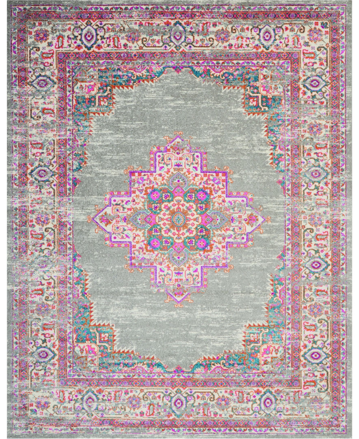 Long Street Looms Zeal ZEA03 Gray 9' x 12' Area Rug