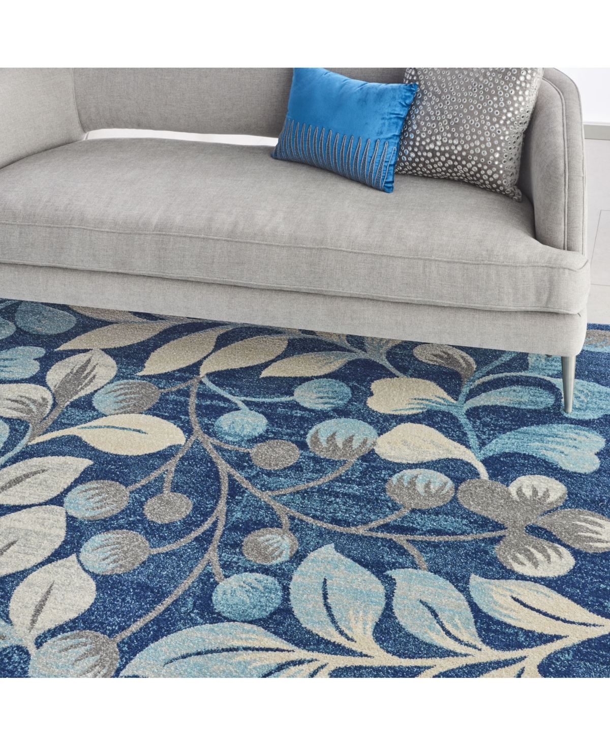 Long Street Looms Peace PEA03Area Rug - Navy