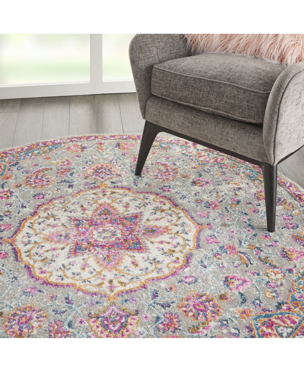 Long Street Looms Zeal ZEA22 5'3" Round Area Rug