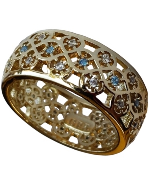 image of Grace Kelly Collection 18k Gold Plated Scandinavian Wedding Ring