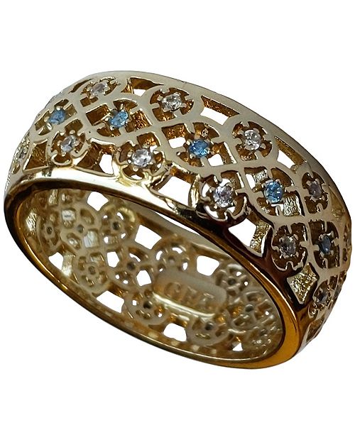 Grace Kelly Collection 18k Gold Plated Scandinavian Wedding Ring