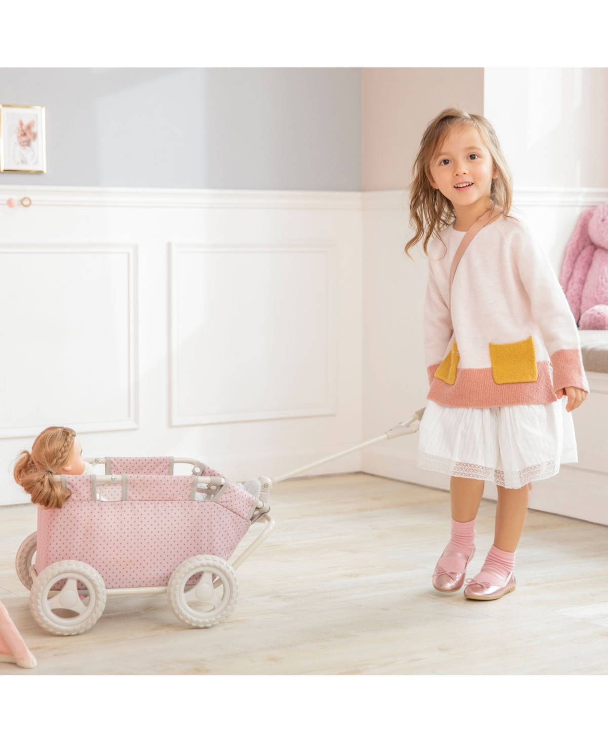 Olivia's Little World Polka Dots Princess Doll Wagon