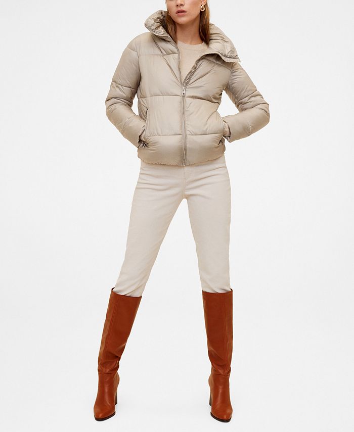 MANGO Quilted Jacket Macy's