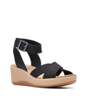 image of Clarks Cloudsteppers Women-s Step CaliCoast Wedge Sandals Women-s Shoes