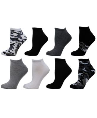 Steve Madden - Men's 8-Pk. Camo & Solid Low-Cut Socks