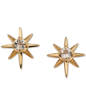 image of Ava Nadri Gold-Tone Crystal Star Stud Earrings