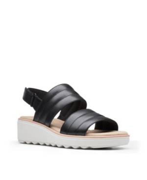 image of Clarks Collection Women-s Jillian Flow Wedge Sandals Women-s Shoes