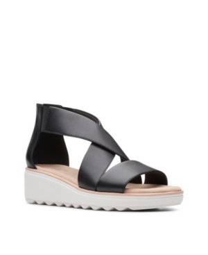 image of Clarks Collection Women-s Jillian Rise Wedge Sandals Women-s Shoes