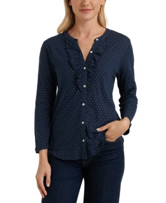 lucky brand polka dot sweater