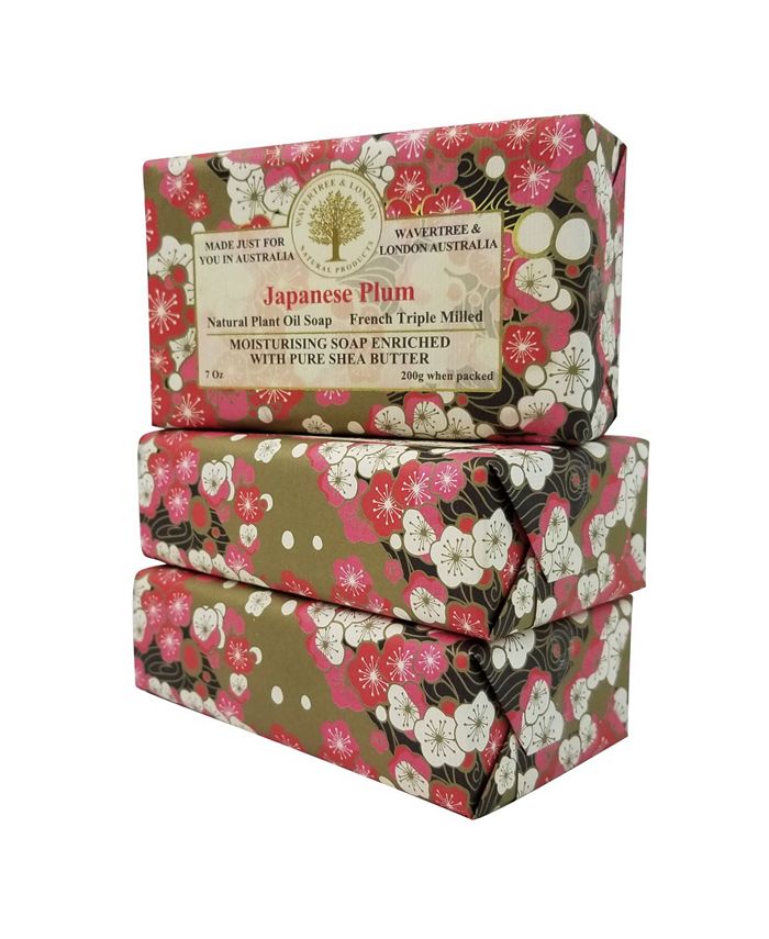 Wavertree & London Japanese Plum Soap with Pack of 3, Each 7 oz - Macy's