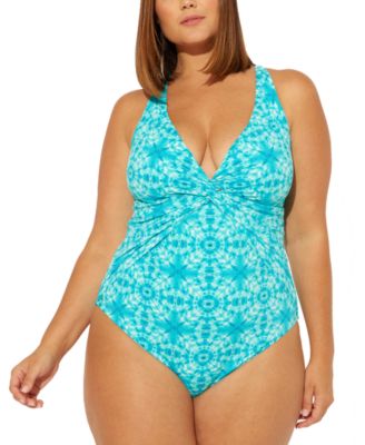 macys plus size swim suits