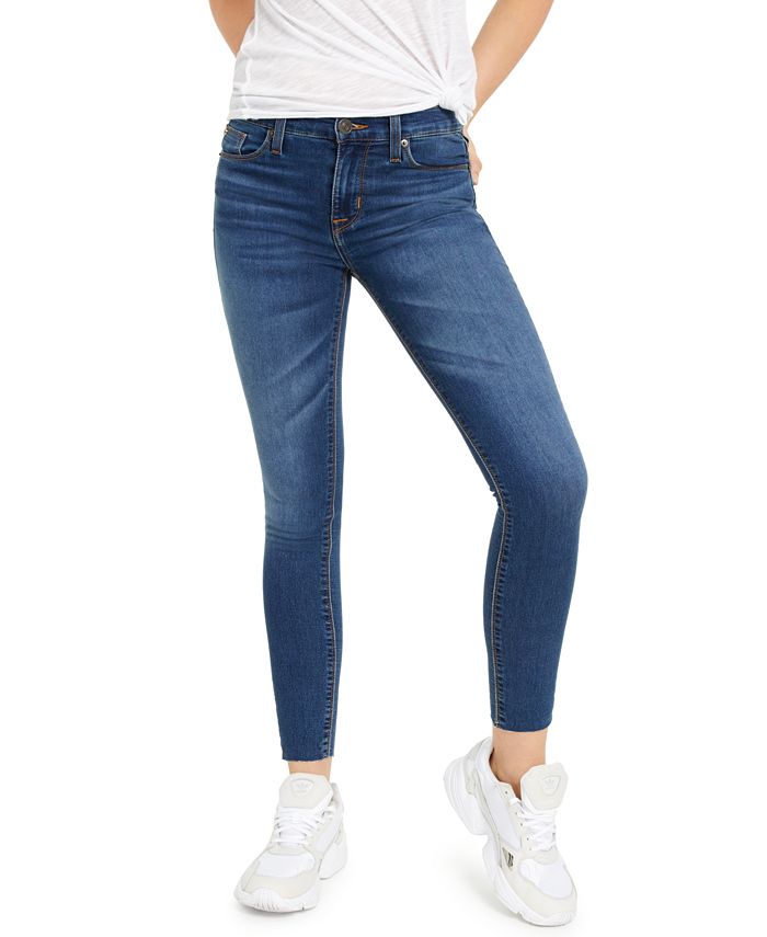 Hudson Jeans Raw Hem Skinny Jeans Macy s