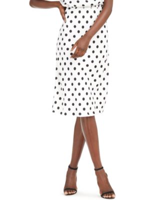 INC International Concepts - Polka-Dot Midi Skirt