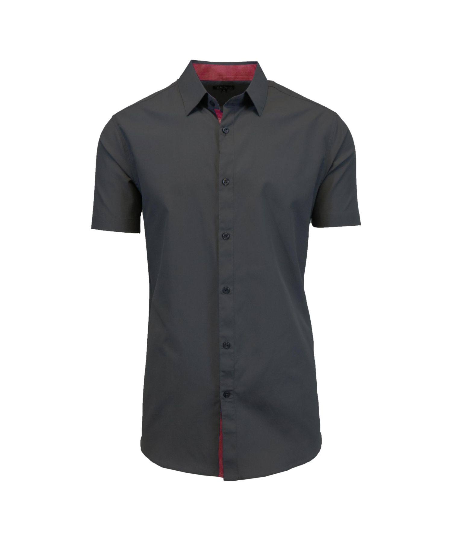 Men's Slim-Fit Short Sleeve Solid Dress Shirts