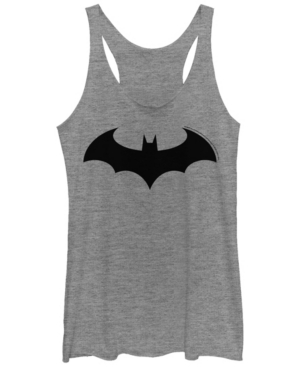 image of Fifth Sun Dc Batman Simple Logo Tri-Blend Women-s Racerback Tank