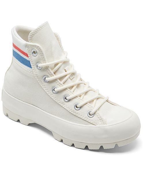 Converse Women S Chuck Taylor All Star Lugged Varsity High Top Casual Sneakers From Finish Line Reviews Finish Line Athletic Sneakers Shoes Macy S