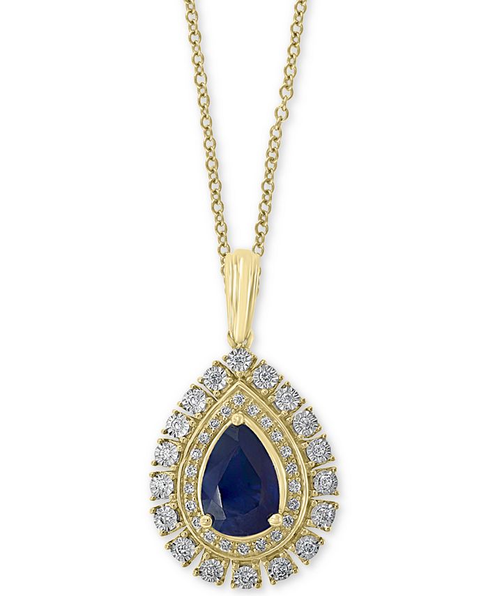 EFFY Collection EFFY® Sapphire (1-1/3 ct. t.w.) & Diamond (1/5 ct. t.w ...