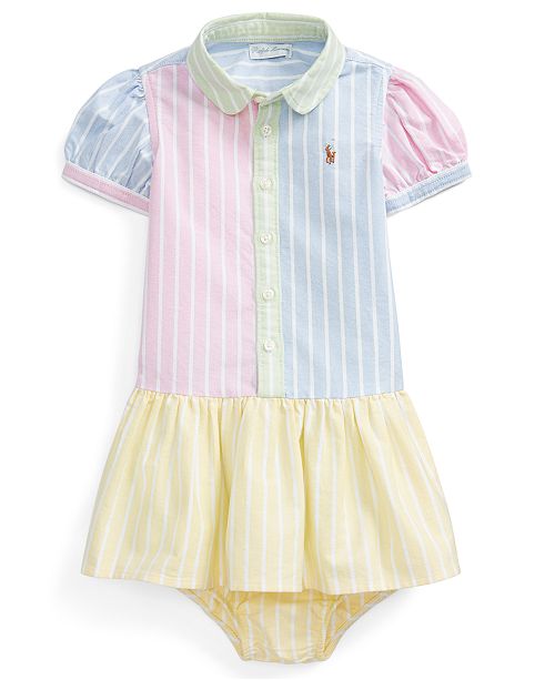 Polo Ralph Lauren Baby Girls Cotton Shirtdress Bloomer Reviews All Girls Dresses Kids Macy S