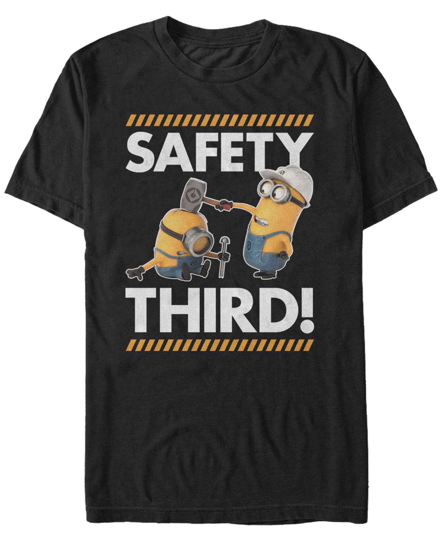 Minions Men's Safety Third Short Sleeve T-Shirt