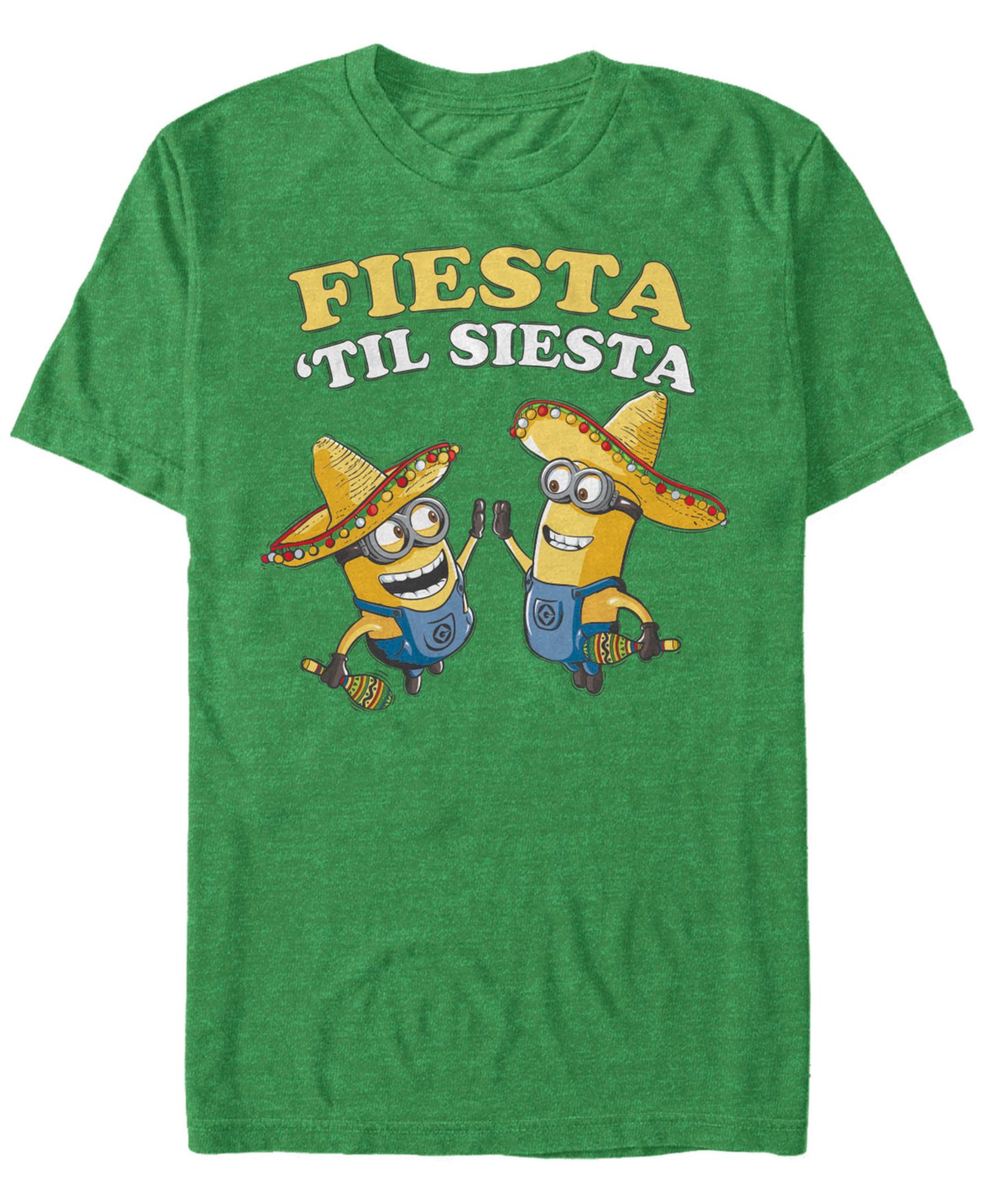 Мужская футболка Fifth Sun Minions Fiesta Til Siesta Short Sleeve, цвет: Kelly Heat — фото 1