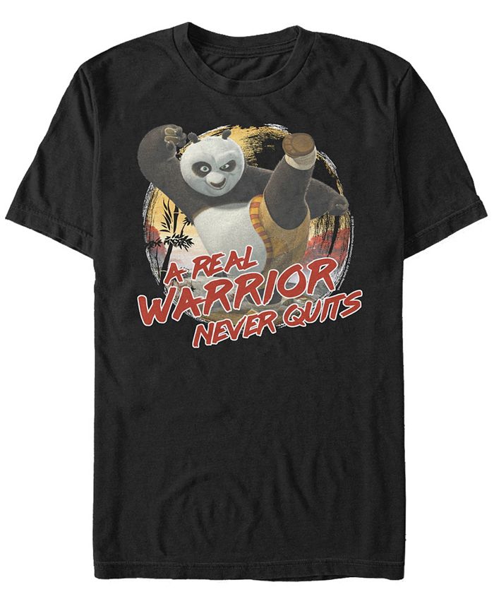 Fifth Sun Kung Fu Panda Men's Po A Real Warrior Never Quits Short ...