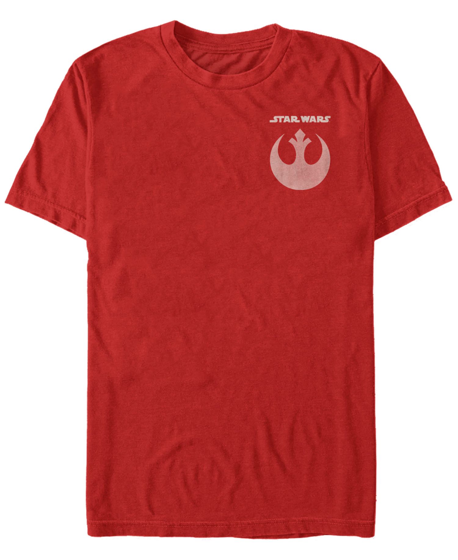 Star Wars Men's Rebel Straight Logo and Icon Short Sleeve T-Shirt