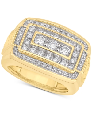 image of Men-s Diamond Cluster Ring (1-1/2 ct. t.w.) in 10k Gold