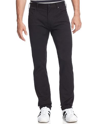 Armani Jeans Men's Straight-Leg Jeans, Black Wash