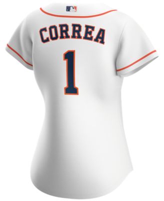 Astros Carlos Correa 2021 All Black Fashion Serise Replica Jersey Black White